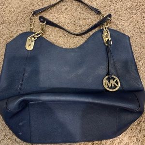 Navy Blue Michael Kors Purse